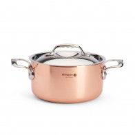 de Buyer  Prima Matera Kupfer-Bratentopf 28 cm / 8,0 L induktionsgeeignet - Edelstahlgussgriffe
