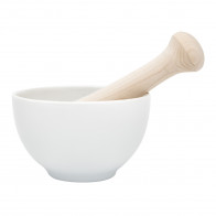 KAI Select 100 Porzellan Mörser und Holzstössel 