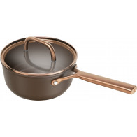 Zwilling Milano Stieltopf mit Glasdeckel Braun 18 cm - Aluminium