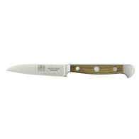 Güde Alpha Fasseiche Gemüsemesser 9 cm - CVM-Messerstahl - Griffschalen Weinfass-Eichenholz