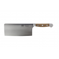 Güde Alpha Fasseiche Chinesiches Kochmesser 18 cm - CVM-Messerstahl - Griffschalen Weinfass-Eichenholz