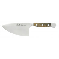 Güde Alpha Fasseiche Kräutermesser Shark 14 cm - CVM-Messerstahl - Griffschalen Weinfass-Eichenholz
