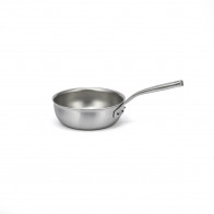 Falk Culinair Flandria Sauteuse konisch 20 cm / 1,7 L - Edelstahl-Mehrschichtmaterial mit Kupferkern
