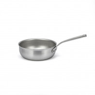 Falk Culinair Flandria Sauteuse konisch 24 cm / 3,0 L - Edelstahl-Mehrschichtmaterial mit Kupferkern