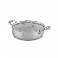 Falk Culinair Flandria Bräter 28 cm / 4,0 L - Edelstahl-Mehrschichtmaterial mit Kupferkern