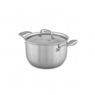 Falk Culinair Flandria Kochtopf 24 cm / 5,88 L - Edelstahl-Mehrschichtmaterial mit Kupferkern