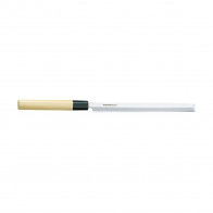 Global Bunmei Tako Sashimimesser 21 cm einseitig geschliffen - Cromova 18 Stahl - Griff Honokiholz