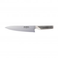 Global G-22R Brotmesser 20 cm mit Wellenschliff - Cromova 18 Stahl