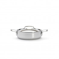 de Buyer Affinity Bratentopf nieder 24 cm / 2,6 L - Edelstahl-Mehrschichtmaterial