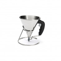 de Buyer Kwik automatischer Trichter 0,8 L - schwarz mit Untersatz