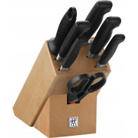 Zwilling ****VIER STERNE Messerblockset 8-tlg. Natur