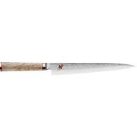 Miyabi 5000 MCD Sujihiki 24 cm - Griff aus Masur-Birke in traditioneller D-Form - MC63 - Braun
