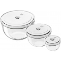 Zwilling Fresh & Save Bowls Vakuumschüssel Set S/M/L - Glas
