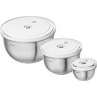 Zwilling Fresh & Save Bowls Vakuumschüssel Set S/M/L / Edelstahl