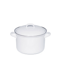 Riess Classic Weiß Fleischtopf 14 cm / 1 L - Emaille