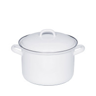 Riess Classic Weiß Fleischtopf 18 cm / 2,5 L - Emaille