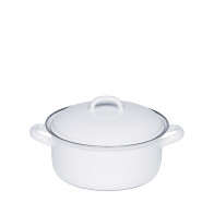 Riess Classic Weiß Kasserolle 16 cm / 1,0 L - Emaille