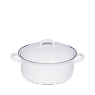 Riess Classic Weiß Kasserolle 18 cm / 1,5 L - Emaille