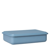Riess Service + Store Vorratsbehälter medium / niedrig Heidelbeerblau - Emaille