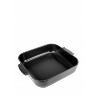 Peugeot Appolia Auflaufform quadratisch 36 cm satinschwarz - Keramik
