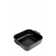 Peugeot Appolia Auflaufform quadratisch 21 cm satinschwarz - Keramik