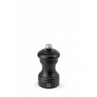 Peugeot Bistro Salzmühle 10 cm Buchenholz schwarz matt- Stahlmahlwerk