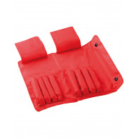 triangle Rolltasche mit 8 Fächern leer - Nylon rot