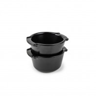 Peugeot Ramekin Auflaufform Duo 11 cm satinschwarz - Keramik