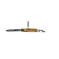 Güde Alpha Olive Taschenmesser 7 cm - CVM-Messerstahl - Griffschalen Olivenholz