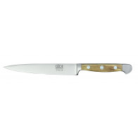 Güde Alpha Olive Zubereitungsmesser 16 cm - CVM-Messerstahl - Griffschalen Olivenholz
