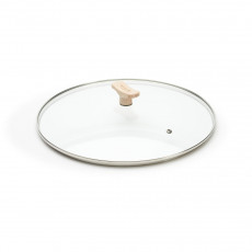 de Buyer Universeller Glasdeckel 24 cm mit Holzgriff
