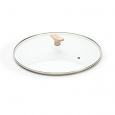 de Buyer Universeller Glasdeckel 28 cm mit Holzgriff