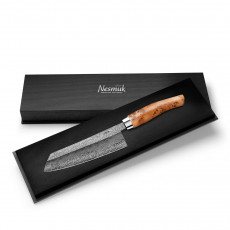 Nesmuk Exklusiv C 100 Damast Kochmesser 14 cm - Griff  Wacholder