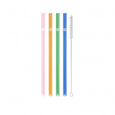 Zwilling Sorrento Straw Glasstrohhalme gerade 5-tlg.