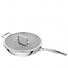 Zwilling Peak Wok mit Deckel 30 cm - 18/10 Edelstahl