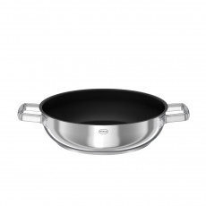 Rösle Moments Servierpfanne 28 cm inkl. Glasdeckel mit schwarzer Antihaftversiegelung ProPlex
