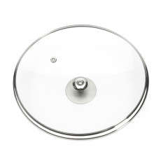 de Buyer Glas Deckel 24 cm mit Edelstahlknauf