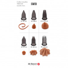 de Buyer Le Tube Tüllen-Set Starter 6-teilig - Tritan