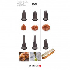 de Buyer Le Tube Tüllen-Set Garnier 6-teilig - Tritan