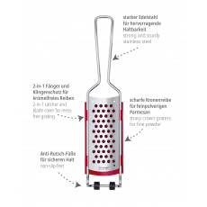 triangle Reibe Parmesan / Sternenklinge mit Fänger - Edelstahl