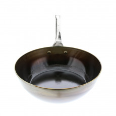 de Buyer Mineral B Pro Bauernpfanne 24 cm eingebrannt - Eisen mit Edelstahlgussgriff