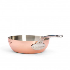 de Buyer  Prima Matera Kupfer-Sauteuse konisch 20 cm / 1,7 L - induktionsgeeignet - Edelstahlgussgriff