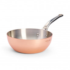 de Buyer  Prima Matera Kupfer-Sauteuse konisch 24 cm / 3,1 L induktionsgeeignet - Edelstahlgussgriff