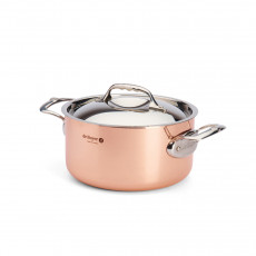 de Buyer  Prima Matera Kupfer-Bratentopf 16 cm / 1,8 L induktionsgeeignet - Edelstahlgussgriffe