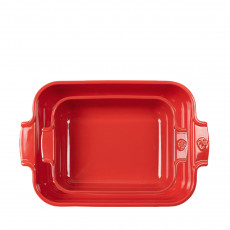 Peugeot Appolia Auflaufform Duo rechteckig rot- Keramik