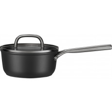 Zwilling Milano Stieltopf mit Glasdeckel Schwarz 18 cm - Aluminium