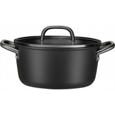 Zwilling Milano Kochtopf mit Glasdeckel 24 cm Schwarz - Aluminium