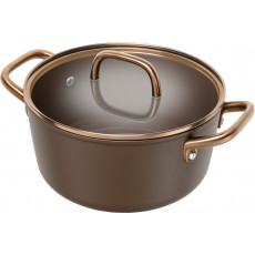 Zwilling Milano Kochtopf mit Glasdeckel 24 cm Braun - Aluminium