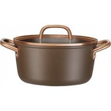 Zwilling Milano Kochtopf mit Glasdeckel 24 cm Braun - Aluminium