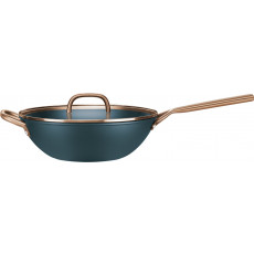 Zwilling Milano Wok mit Glasdeckel  Blau 30 cm - Aluminium
